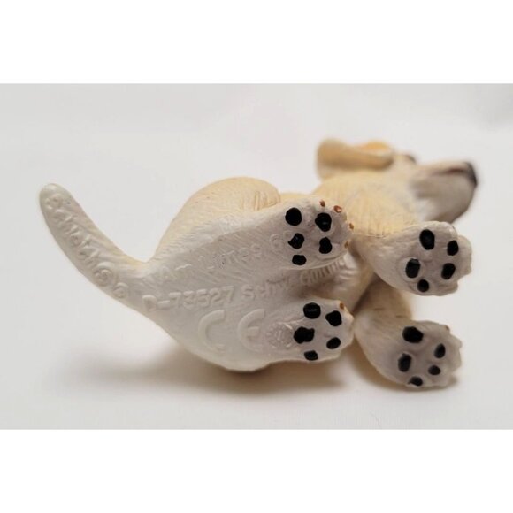 Vintage Schleich Yellow Labrador Lab Puppy 1.5" Tall Figurine D73527 - Picture 8 of 8